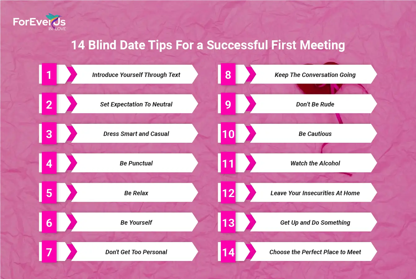 14 Blind Date Tips For a Successful First Meeting