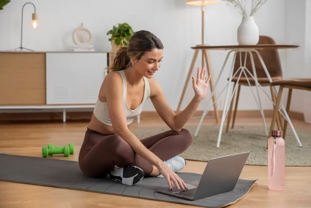 Online Yoga Session a Virtual Date Idea