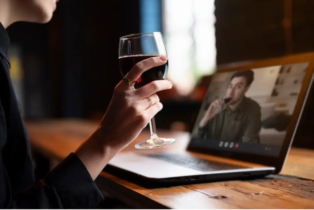 Virtual Wine and Paint Night a Facetime Date Idea