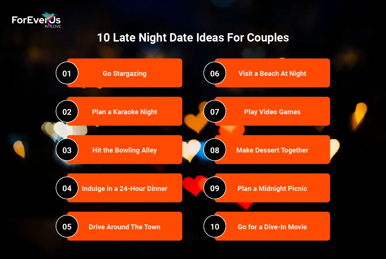 20 Late Night Date Ideas For Couples