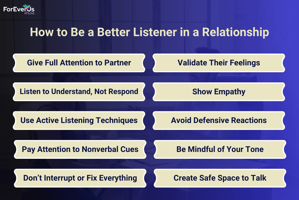 Tips on How to Be a Better Listener in a Relationship